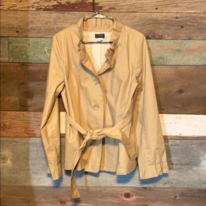 Leith Tan Women's Jacket with Belt